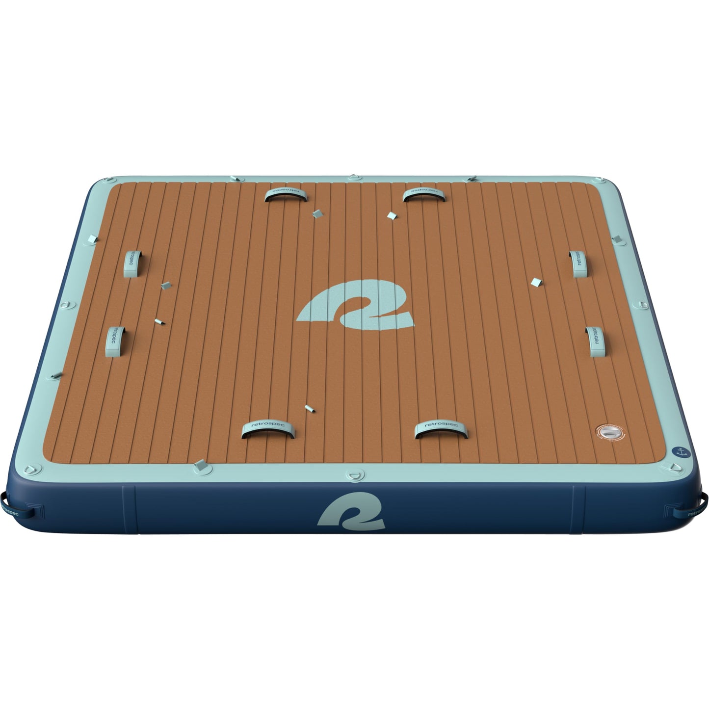 Retrospec Weekender Dock Inflatable Platform for Beach, River, Lake & Pool - Recreational Floating Island Raft with Non-Slip Sur