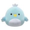 Squishmallows Original 5-Inch Cecilia Blue Swan Plush - Soft Polyester with Silver Crown & Sparkle Belly - Official Jazwares Toy
