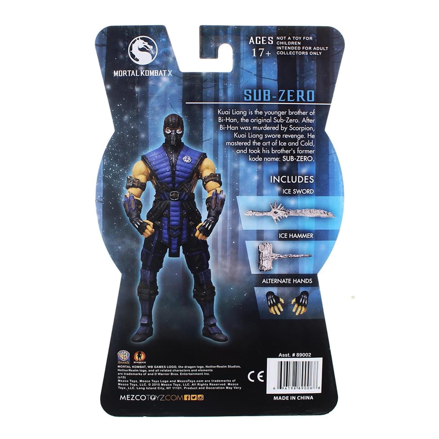 Mortal Kombat X 6 Action Figure: Sub-Zero (2015 SDCC limited availability)