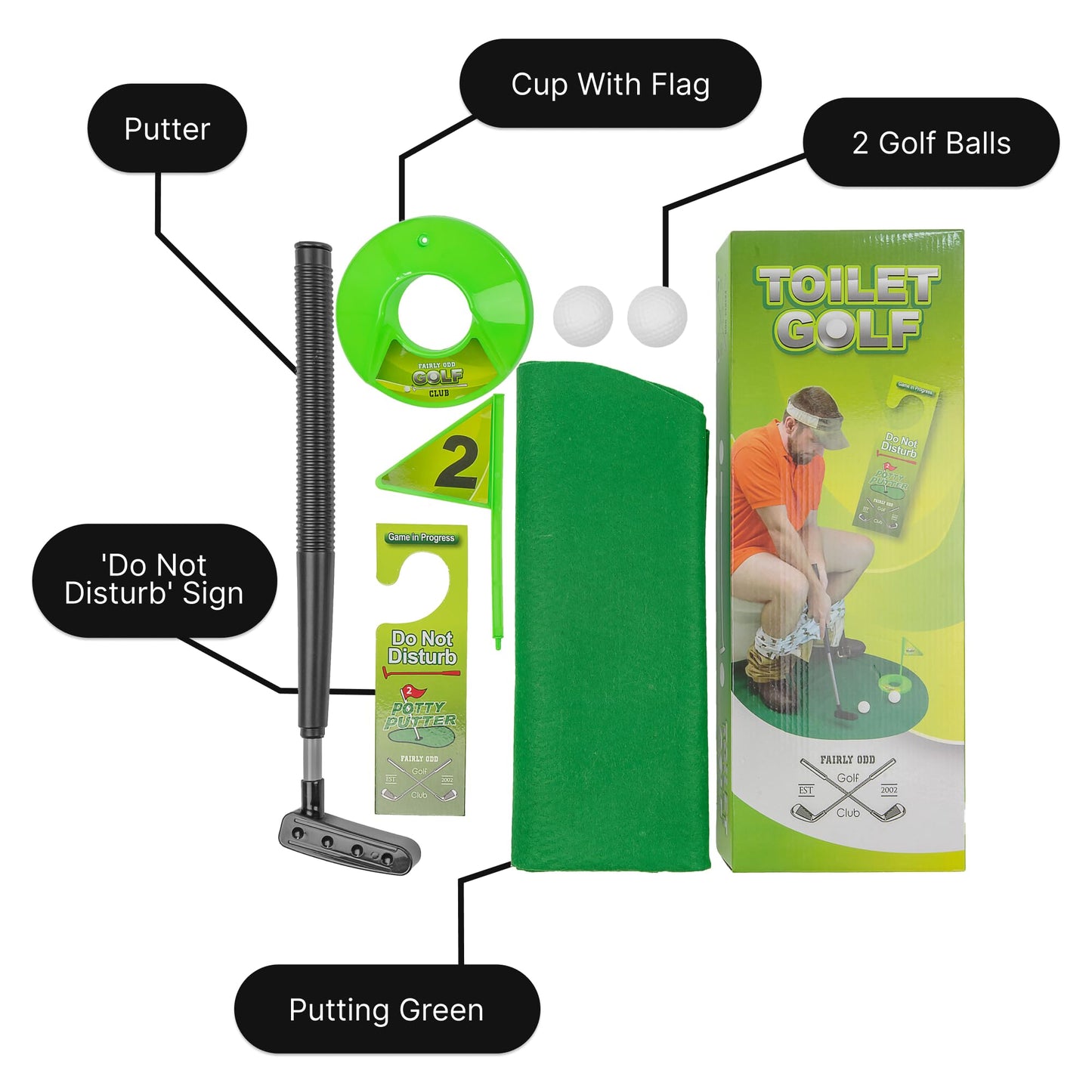 Potty Putter Toilet Time Golf Game