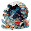 Jigfoxy Wooden Puzzles for mature-themeds Seashell Wood Puzzles mature-themed Unique Animal Shape Wooden Jigsaw Puzzles for mature-themeds Birthday Gifts for Puzzle Lovers Family(M-11.4 * 11.4in-206pcs)