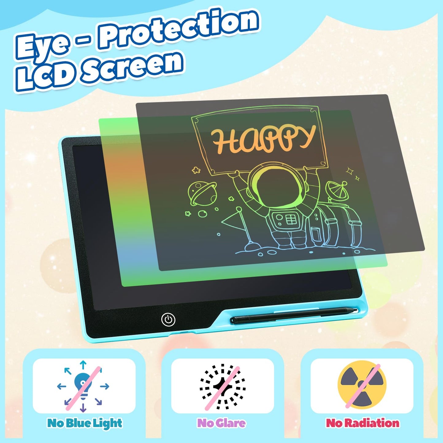 13 Inch Lcd Writing Tablet For Kids, Rechargeable Doodle Board, Kid Drawing Pad Learning Toys Best Gift For Birthday Christmas 3