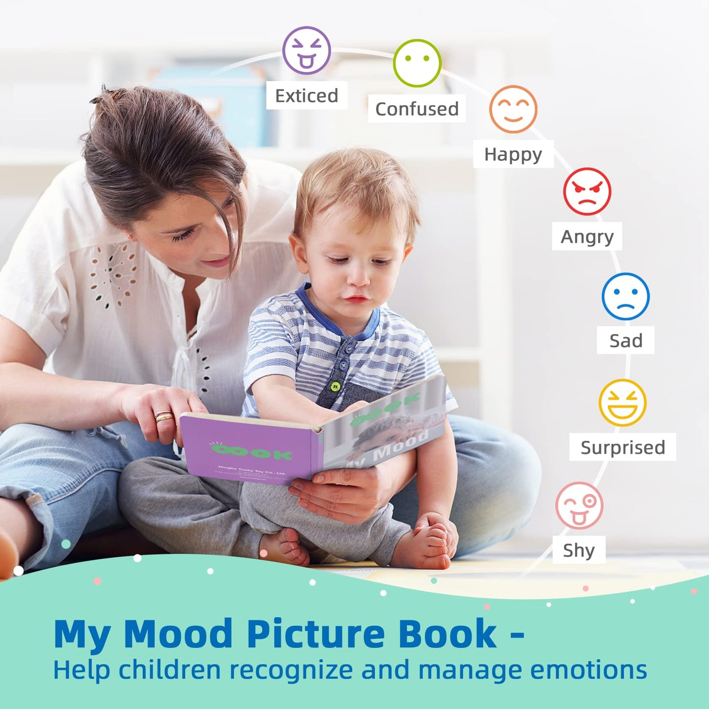 Tookyland Early Learning Toy Bundle - 6 In 1 Box Educational Montessori Play Set; Wooden Toddler Toys 13-18 Months Old