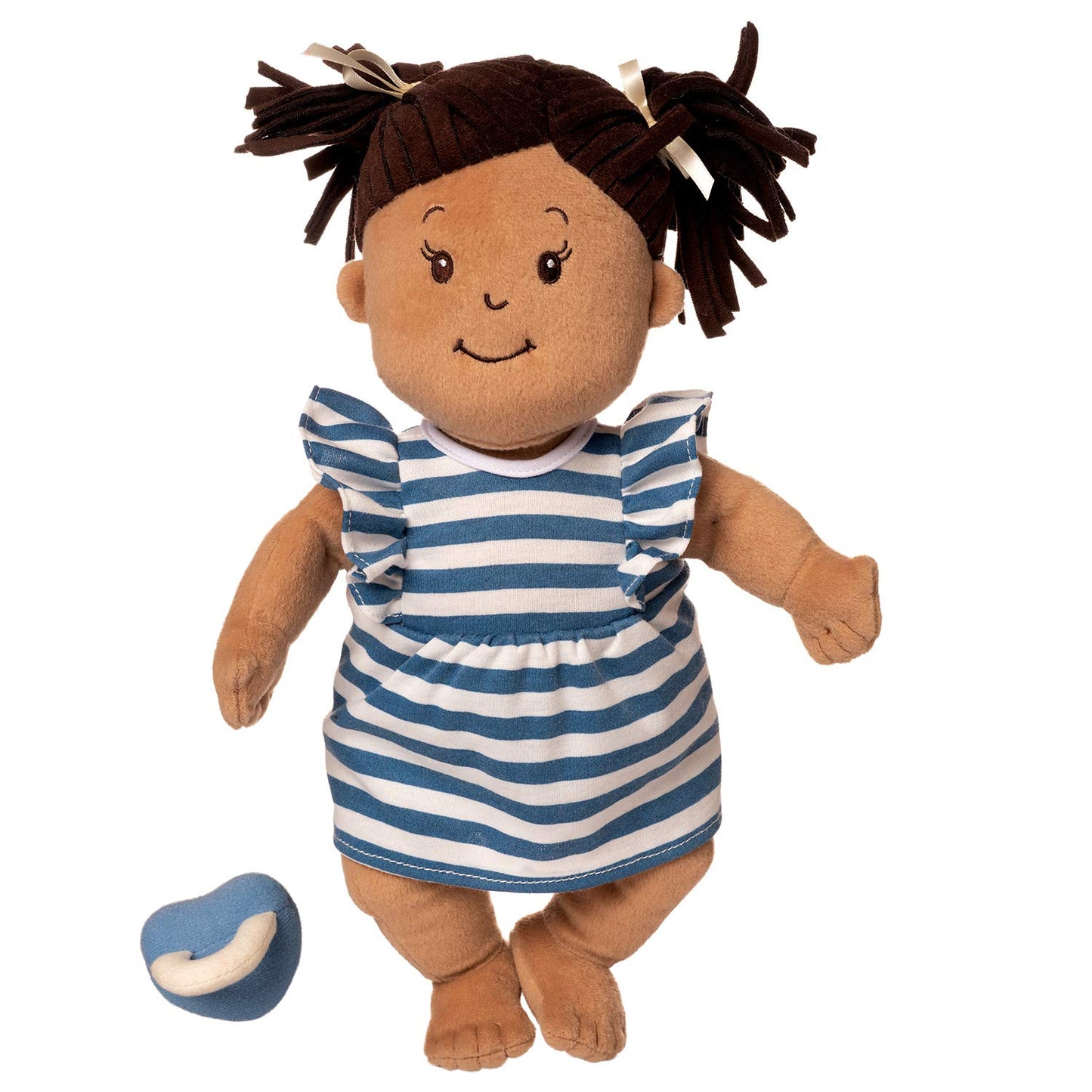 Manhattan Toy Baby Stella Beige With Brown Hair 15' Soft First Baby Doll