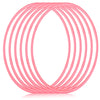 Shappy 6 Pcs Exercise Hoop Detachable Adjustable Plastic Toy Playground Toys Colored Hoop Circles for Teens Games Gymnastics Dog