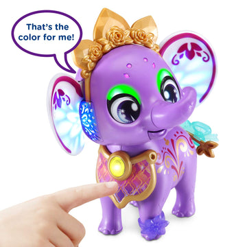 VTech Sparklings Hailey The Elephant - Colorful Interactive Plush Toy for Toddlers, Engaging Learning & Play Experience