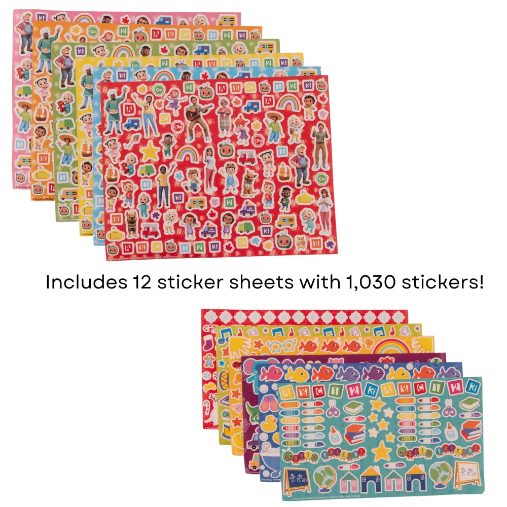 Cocomelon Creative Coloring Canvas Painting And Activity Set For Kids, 1000+ Pcs