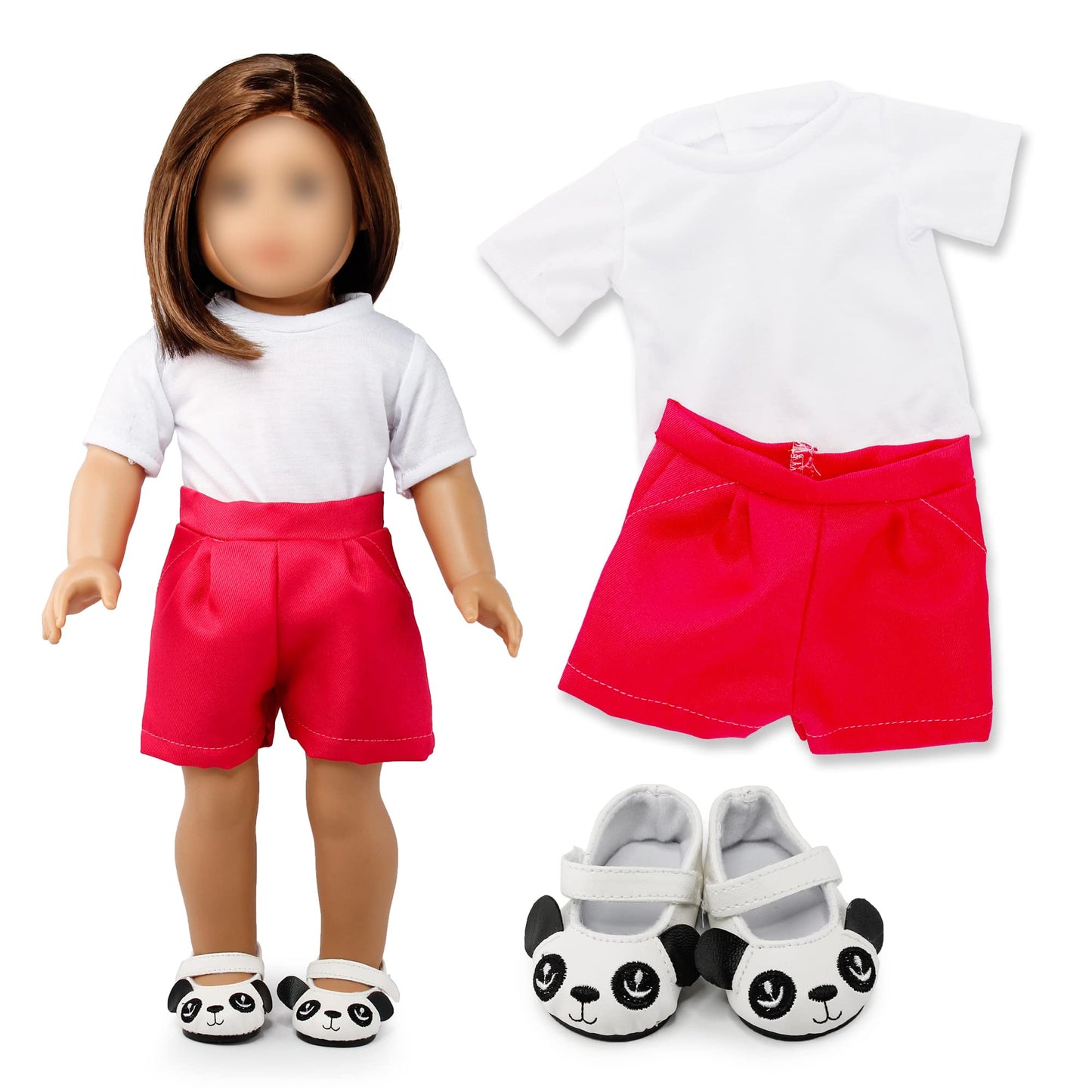 Oct17 Doll Clothes For American Girl 18 Inch Dolls Wardrobe Makeover Outift Christmas Santa Casual Dress Boots Bundle