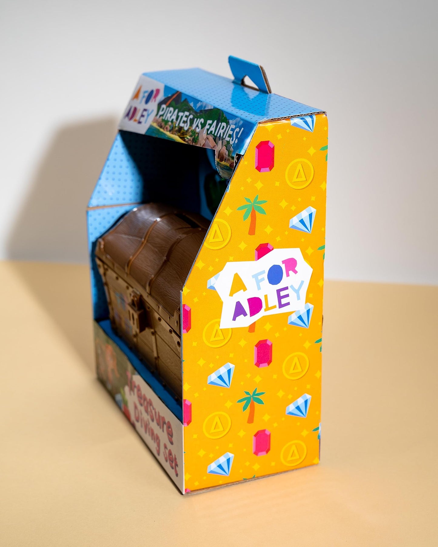 A FOR ADLEY Merch, Adley Toy Pirates vs Fairies Treasure Dive Chest for Boys and Girls for Water Toy Fun as Seen on Adleys You