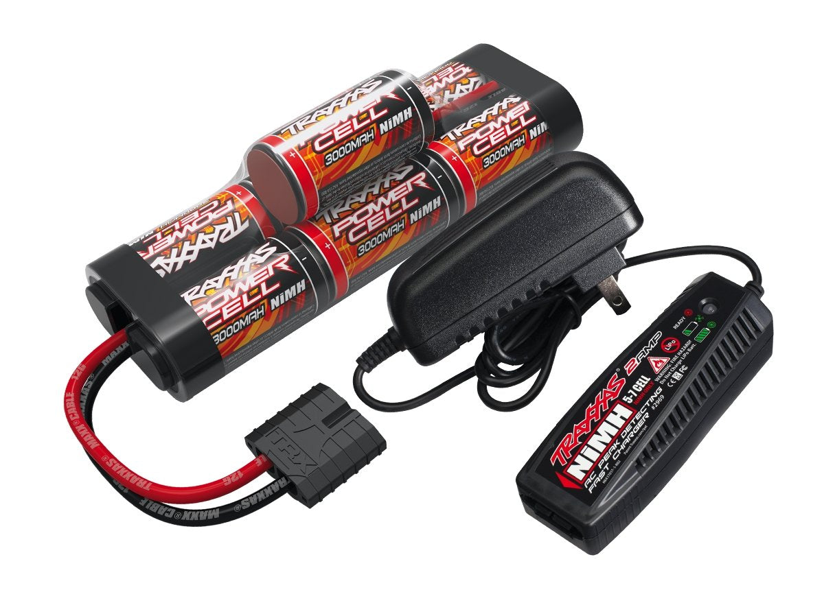 Traxxas Battery/Charger Completer Hump Pack With 2-Amp Fast Charger And 8.4V Nimh Battery