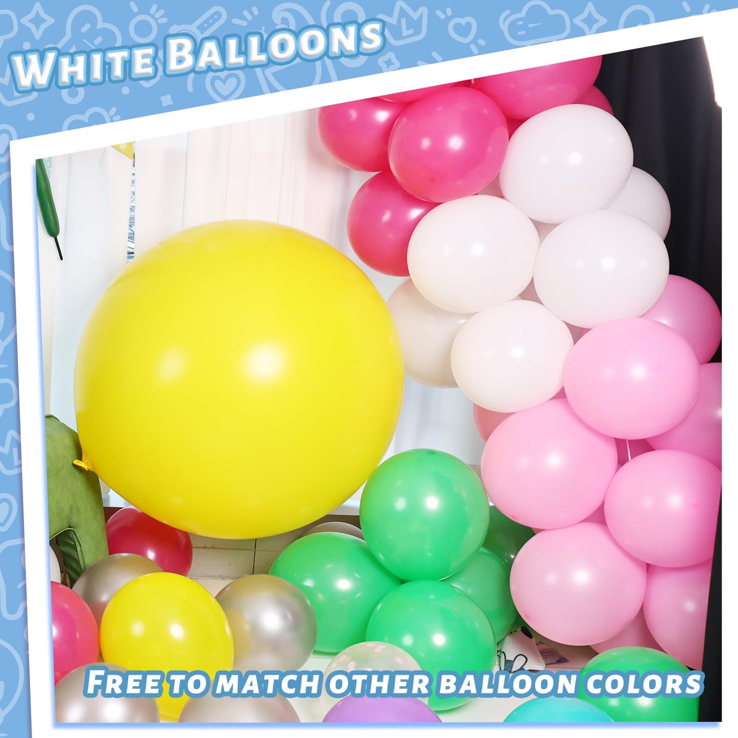 Lovestown 110Pcs Light Pink Latex Balloons, 12 Inch Pastel Pink Helium Balloons Party Balloons Arch With Ribbon For Engagement Birthday Baby Shower Wedding Gender Reveal Party Decorations