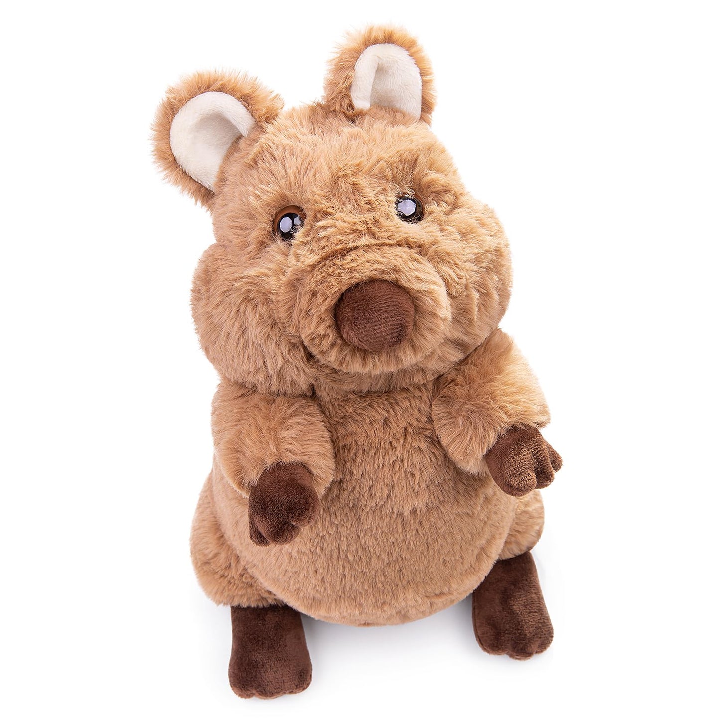 Zhongxin Made Quokka Plush Toy - Realistic Quokka Stuffed Animals, Lifelike Short Tail Kangaroo Animals Stuffed Toys Birthday Gifts For Kids, 12Inches