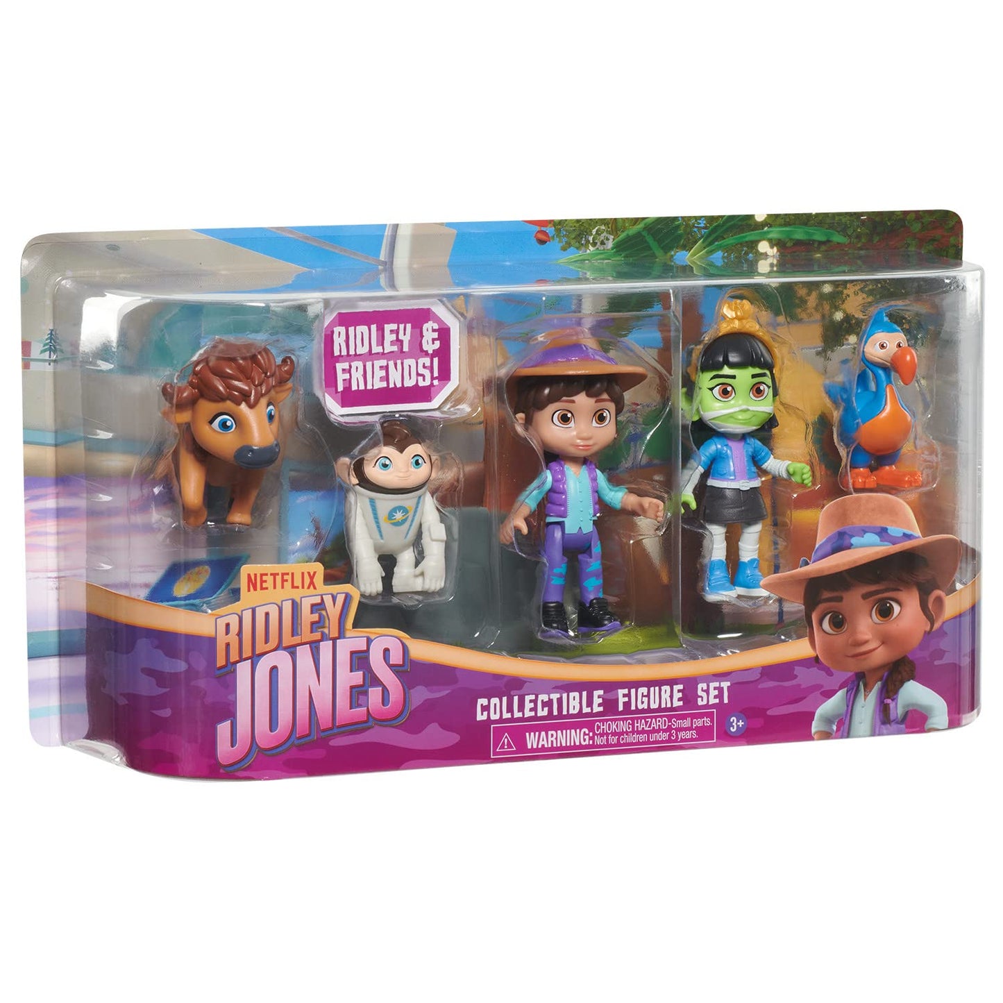 Just Play Ridley Jones 5-Pack Collectible Figurine Set, Multi-color, Kids Toys for Ages 3+, Model 31956