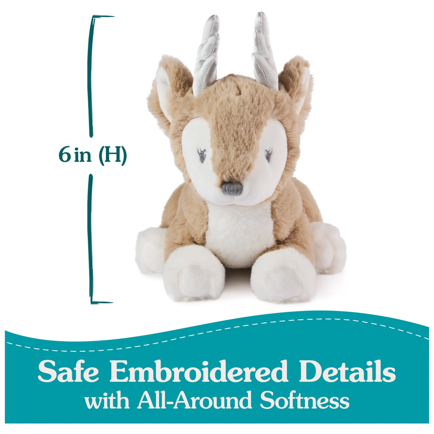 Gund Baby Maple Deer Plush, Stuffed Animal For Babies And Toddlers, Brown, 10