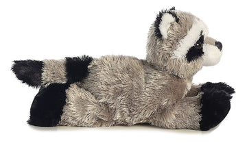 Aurora® Adorable Mini Flopsie™ Rascal™ Stuffed Animal - Playful Ease - Timeless Companions - Gray 8 Inches
