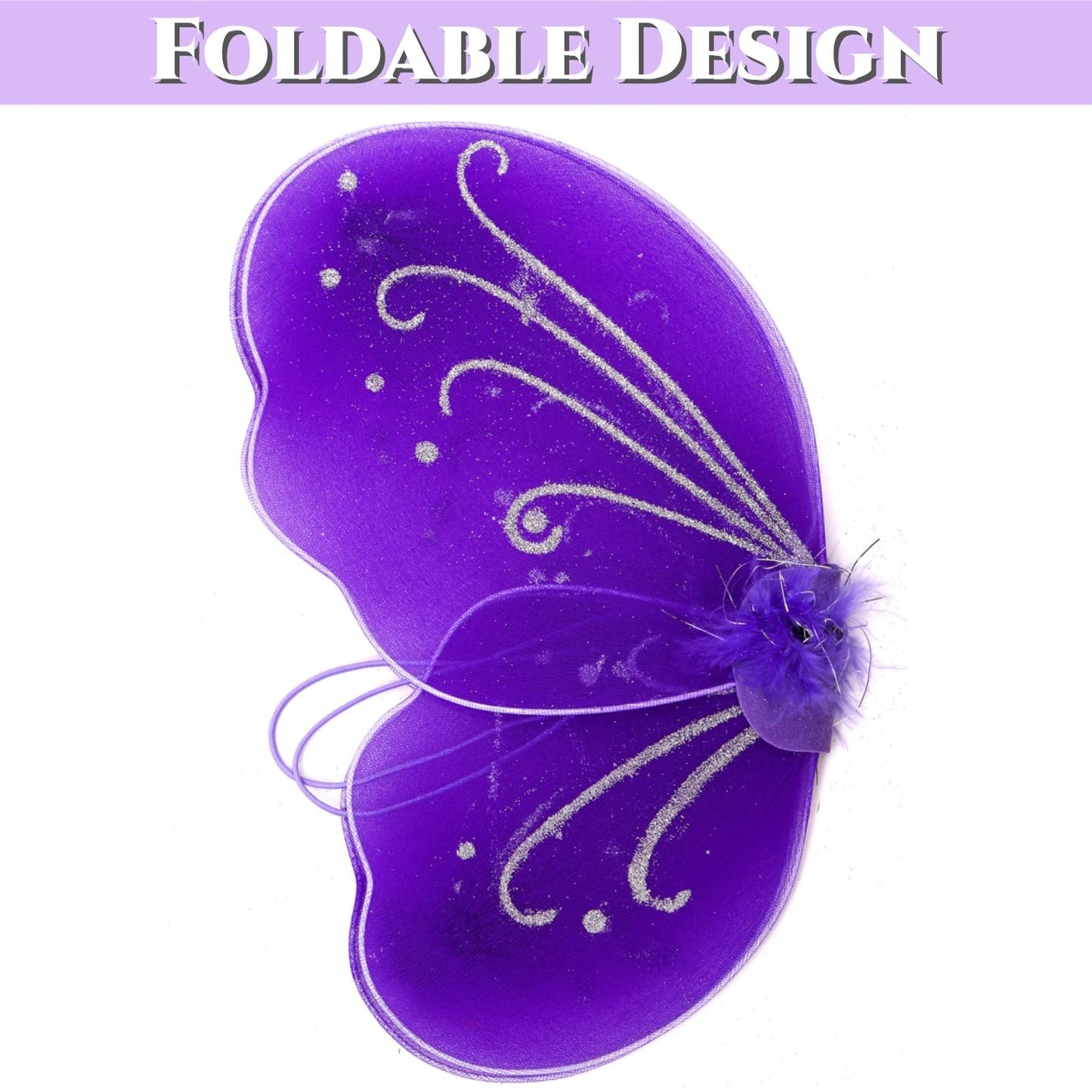 Noamus 12 Packs Butterfly Fairy Wings For Girls, Sparkle Princess Wings Bulk For Kids, Dress Up Glitter Costume Accessories For