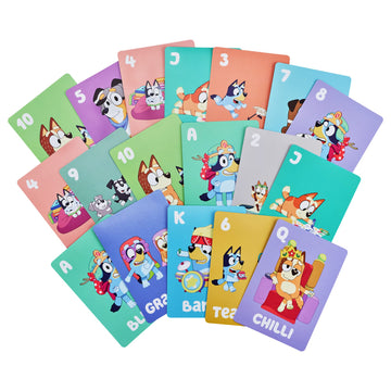 Bluey 5-in-1 Card Game, School Friends. 5 Favorite Card Games in The One Pack and her School Friends, Multicolor (17375)
