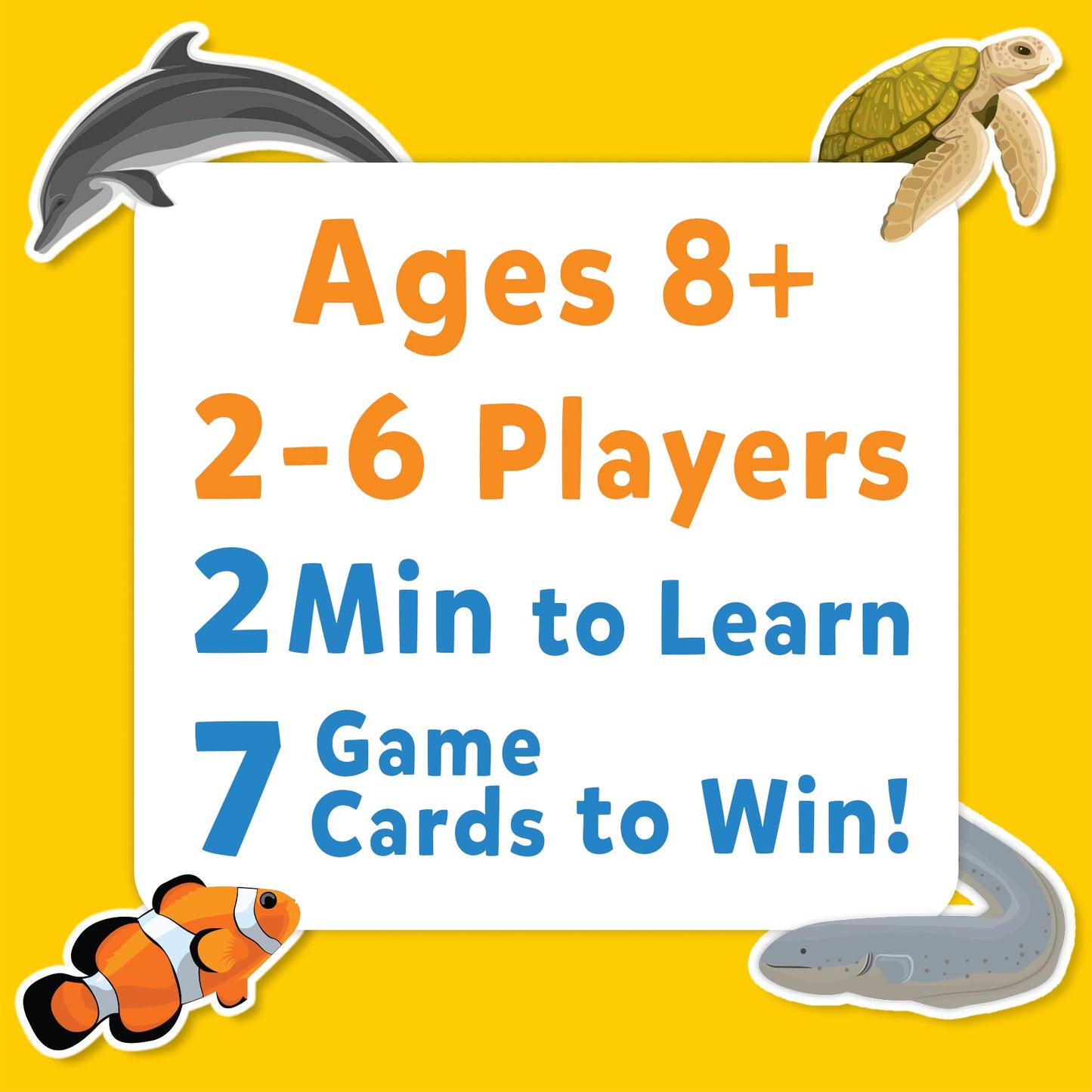 Skillmatics Card Game - Guess In 10 Underwater Animals, Perfect For Boys, Girls, Kids, And Families Who Love Toys, Board Games, Gifts For Ages 8, 9, 10 And Up