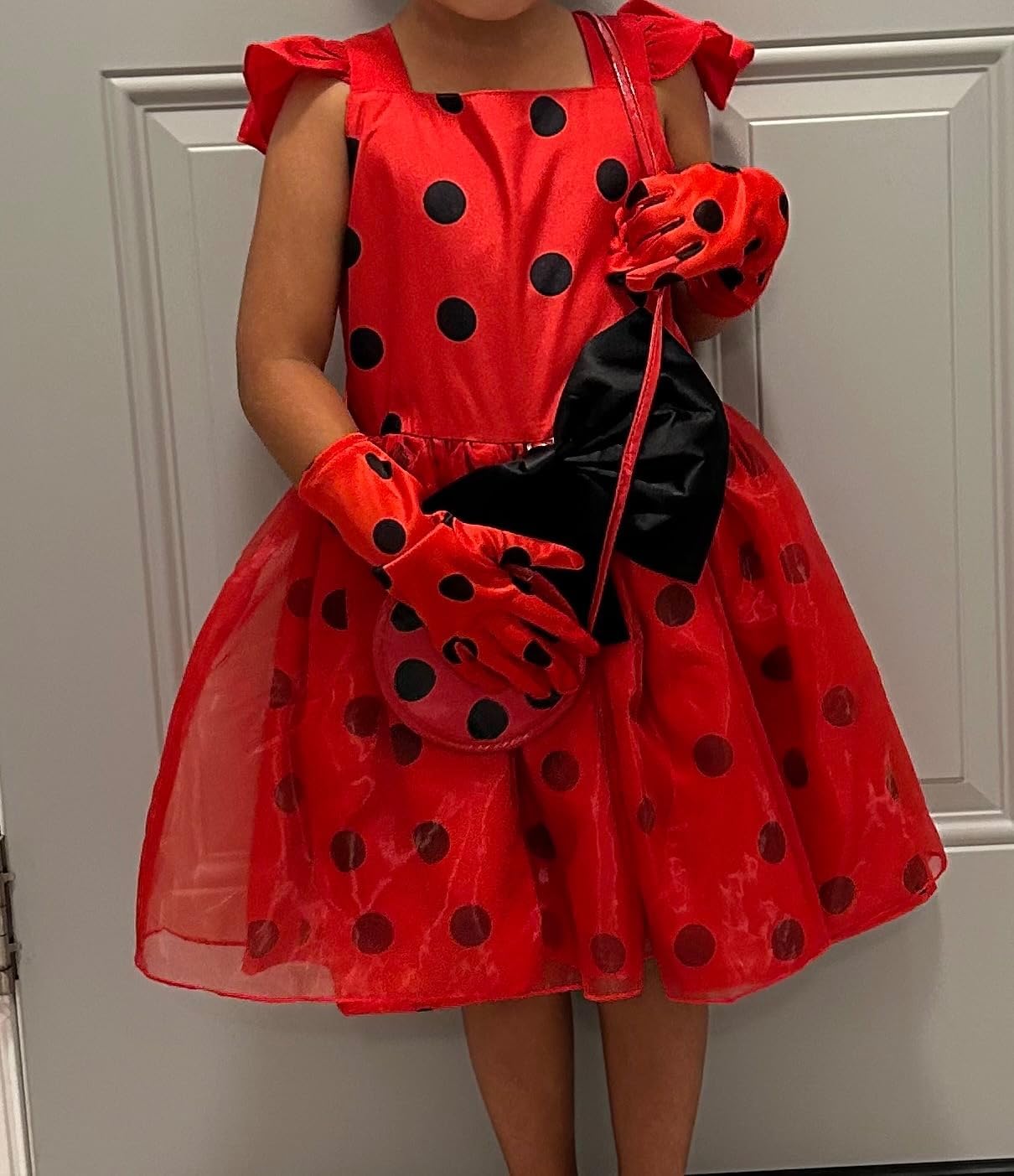 Sgehen Girls Ladybug Costume Dress Birthday Halloween Christmas Cosplay Party Dress 8 9