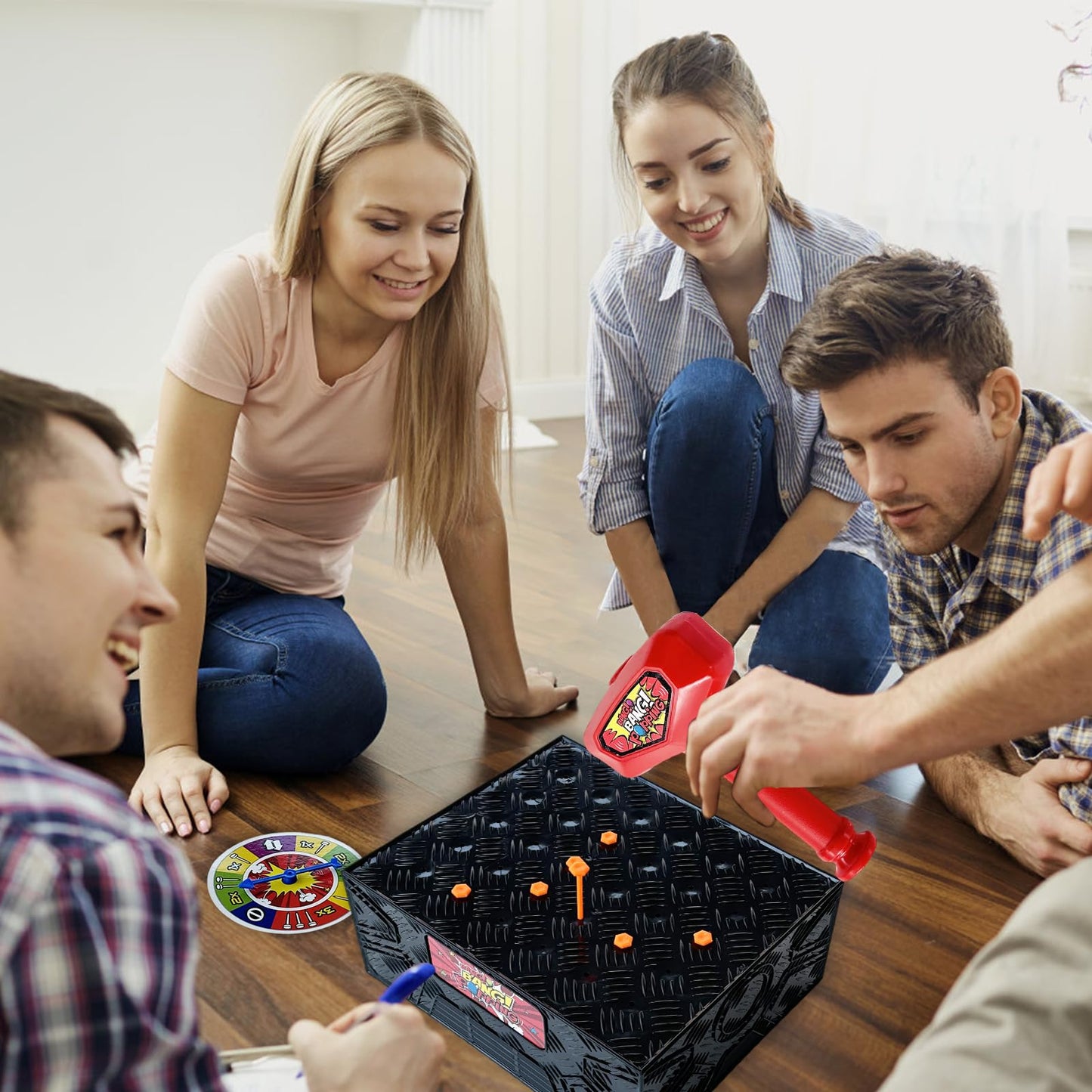 Chussaanj Balloon Popping Game - Multicolor Plastic Desktop Board Game for Kids & Adults, Perfect for Family Parties