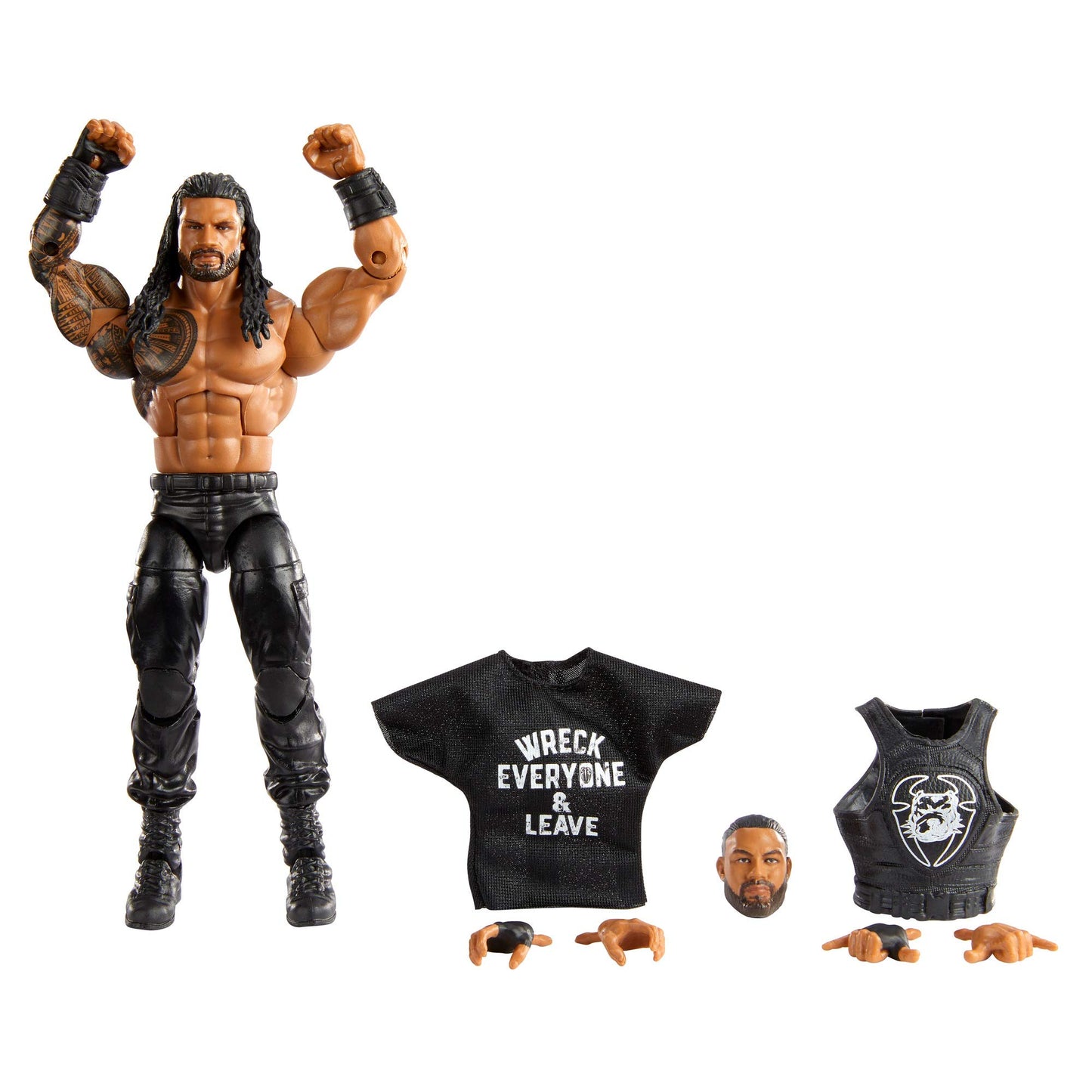 Wwe Roman Reigns Elite Collection Action Figure, 6-In/15.24-Cm Posable Collectible Gift For Wwe Fans Ages 8 Years Old & Up