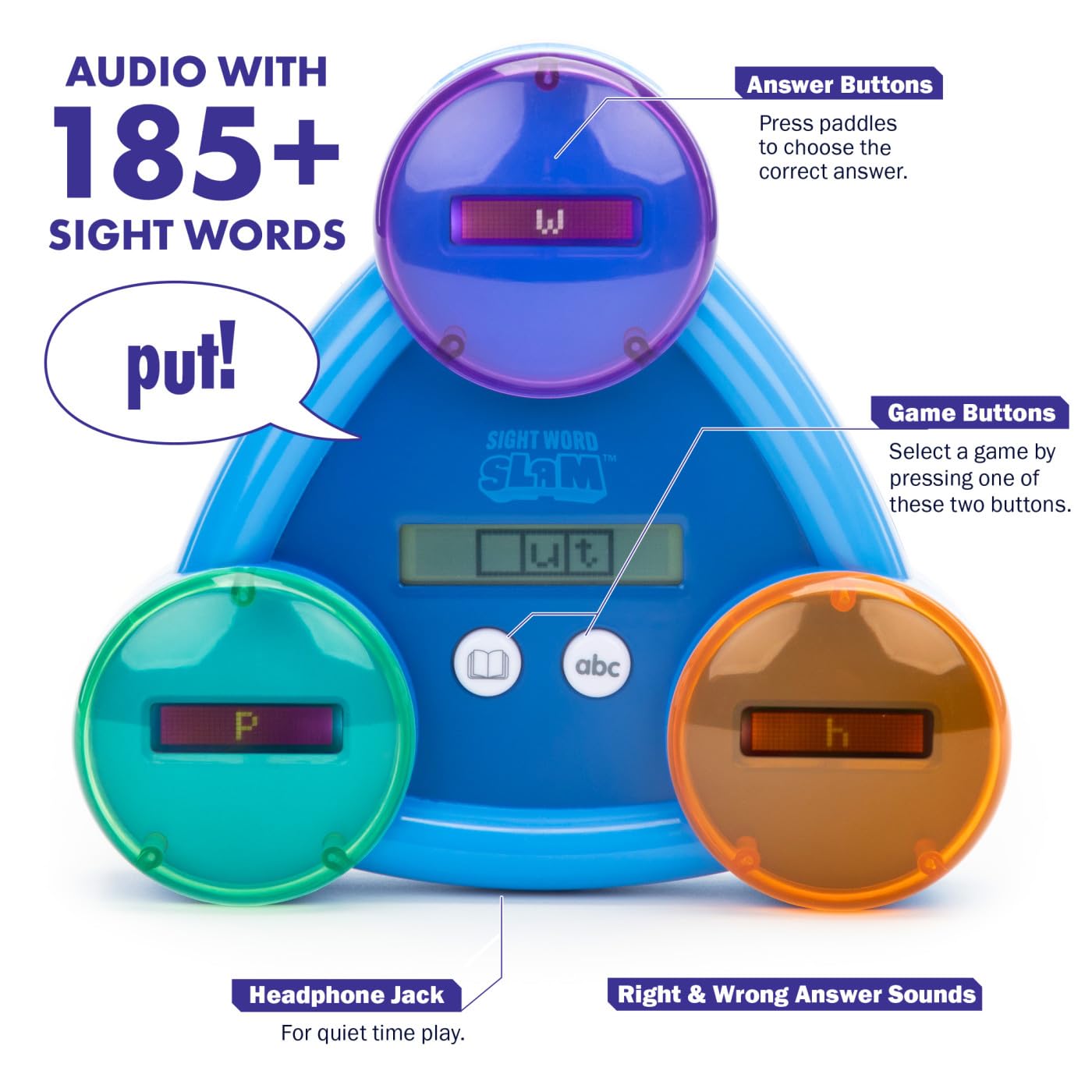 Educational Insights Sight Word Slam - Electronic Learning Games For Kids 5+, Sight Words Games For Kids, Word Games, Classroom Must Haves