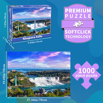 Jigsaw Puzzles for mature-themeds 1000 Piece Puzzle for mature-themeds 1000 Pieces Puzzle 1000 Pieces-Niagara Falls