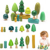 Jetmhh Wooden Tree Toys Balancing Stone Blocks | Wooden Sorting Stacking Balancing Stone Rocks | Stacking Toys For Toddlers 3+ |
