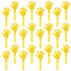 ZCYSRLQIN 24 Pcs Hand Clappers - Yellow Plastic Noisemakers for Parties & Sports Events - 7.5 Inch Noise Makers