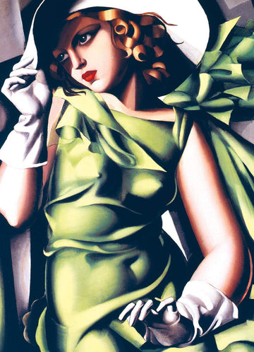 EuroGraphics 1000 Piece Puzzle - Young Girl in Green by Tamara de Lempicka, Cardboard, Model 6000-1058