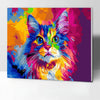 Komking Paint by Number with Frame, Paint by Numbers Cat Craft Kit for Adults with Frame, Animal Paint by Number Kits on Canvas