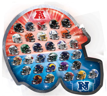 MasterPieces NFL Helmet Shaped 500 Piece Jigsaw Puzzle - 25"x22" - Team Color - Model NFL1012