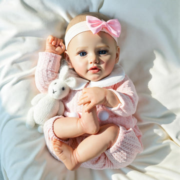 SCOM Reborn Baby Doll Pink Bettie 18-Inch Lifepreviously openedborn Girl w/Birth Certificate Magnetic Pacifier & Bottle Soft-Touch Vinyl Pink Outfit - Gift & Collector Doll Ages 3+