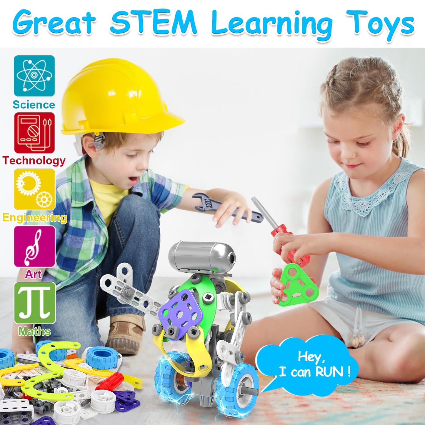 10 In 1 Electric Stem Toys For 5 6 7 8 9+ Year Old Boy Girl Birthday Gifts Educational Building Toys For Kids Ages 4-8 5-7 8-12 Stem Activities Construction Toy For Boys 6-8 8-10 Easter Idea Gift