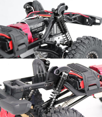 Ogrc 59Mm Shocks Absorber Oil Threaded Damper Threaded Shock Absorber For Trx4M 1/18 Rc Crawler Upgrade Parts (Black)