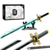 HIGH GODO Demon Slayer decorative replica blade 40in Tokitou Muichirou decorative replica blade Set with Scabbard and Stand Cosplay Anime Katana decorative replica blade Building Blocks Collectible Gifts for Kids and mature-themeds 8-12 (771 Pieces)