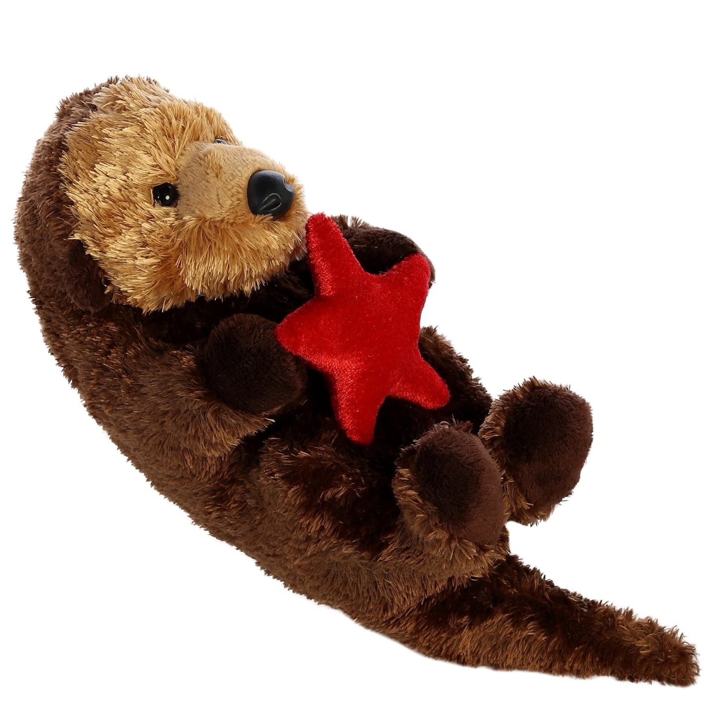 Aurora Mini Flopsie Sea Otter Plush Toy, 8" Ocean Blue, Model 16620, Soft Plush Material