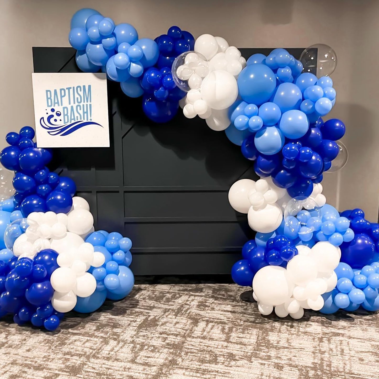 Jobkoo Blue Balloons 5 Inch, 60Pcs Small Dark Blue Balloon Kit Royal Blue Latex Balloons 5'' Mini Matte Blue Helium Party Balloo
