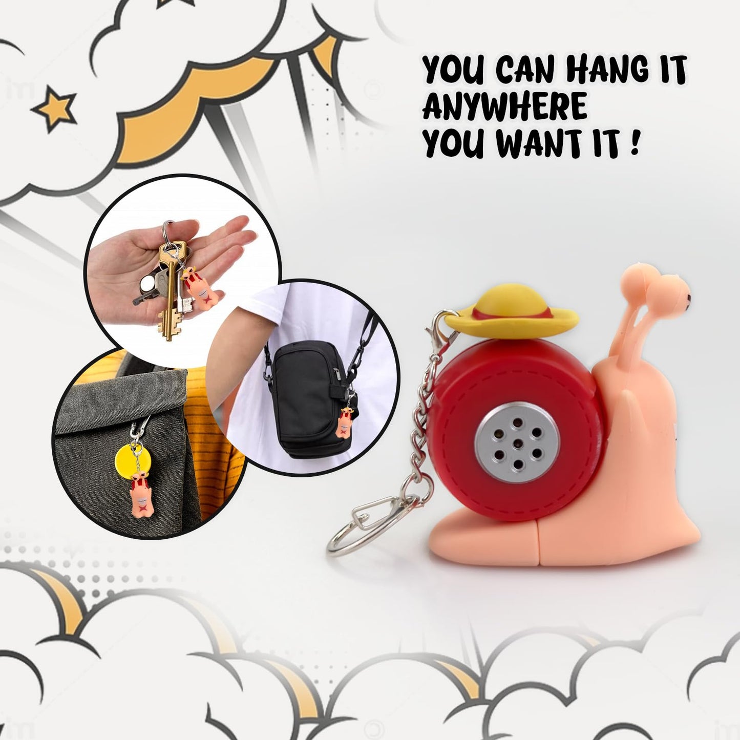 Keyboard Fidget Toy For Adults (Red Snail)