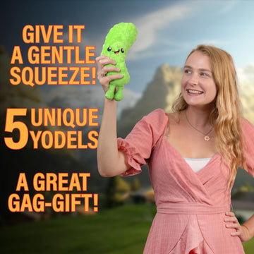 Twiddler Toys Yodeling Plush Pickle - 11" Green Funny Gag Gift, Model TTPYP, Plush Fabric