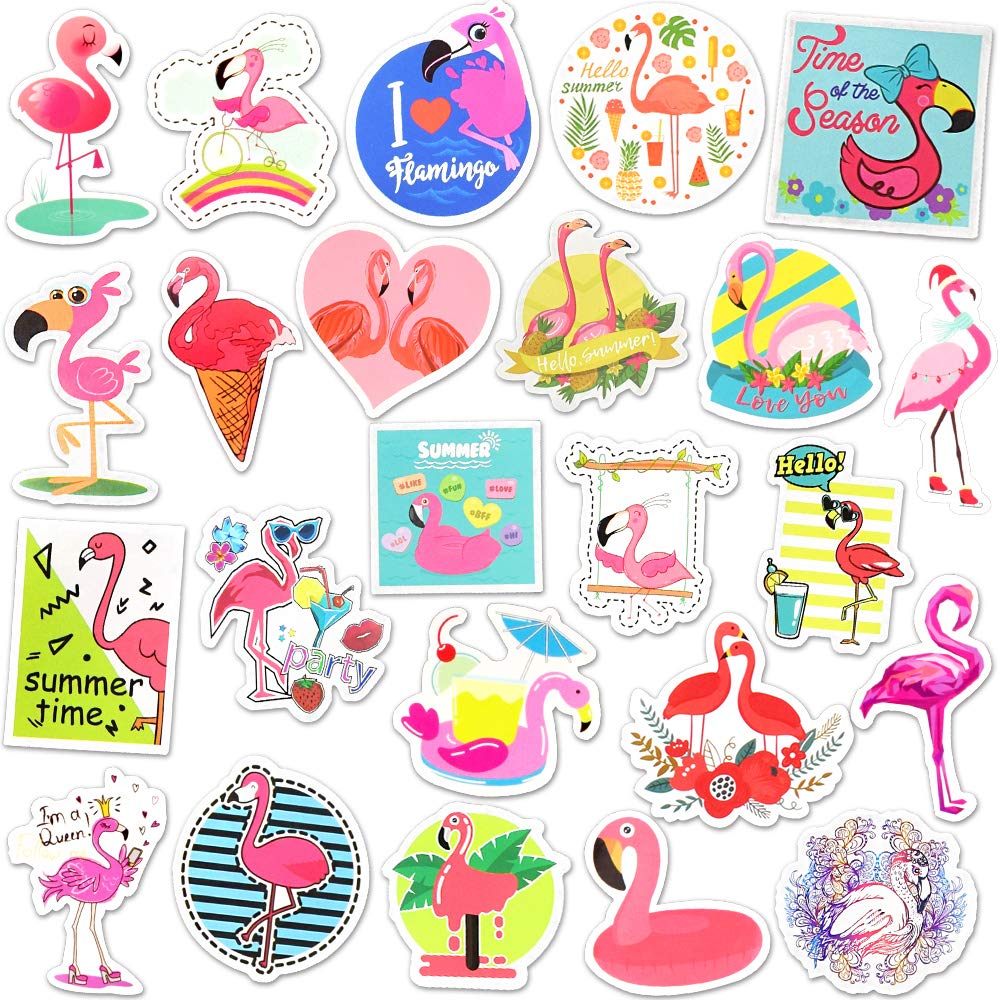 Flamingo Stickers For Laptop Flamingo Stickers For Water Bottles Waterproof Flamingo Stickers Pack (50 Pcs)