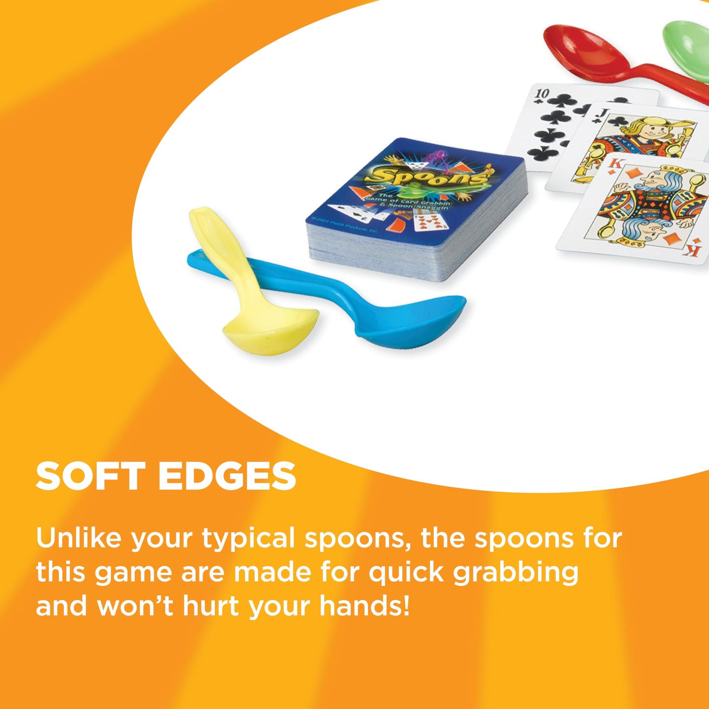 Spoons Card Games For Kids - Spoons Game, Deck Of Cards, Fun Family Games For Kids And Adults, Playing Cards, Game Night, Travel Games, 3-5 Multi-Player Card Game, Games For Adults, Ages 7+