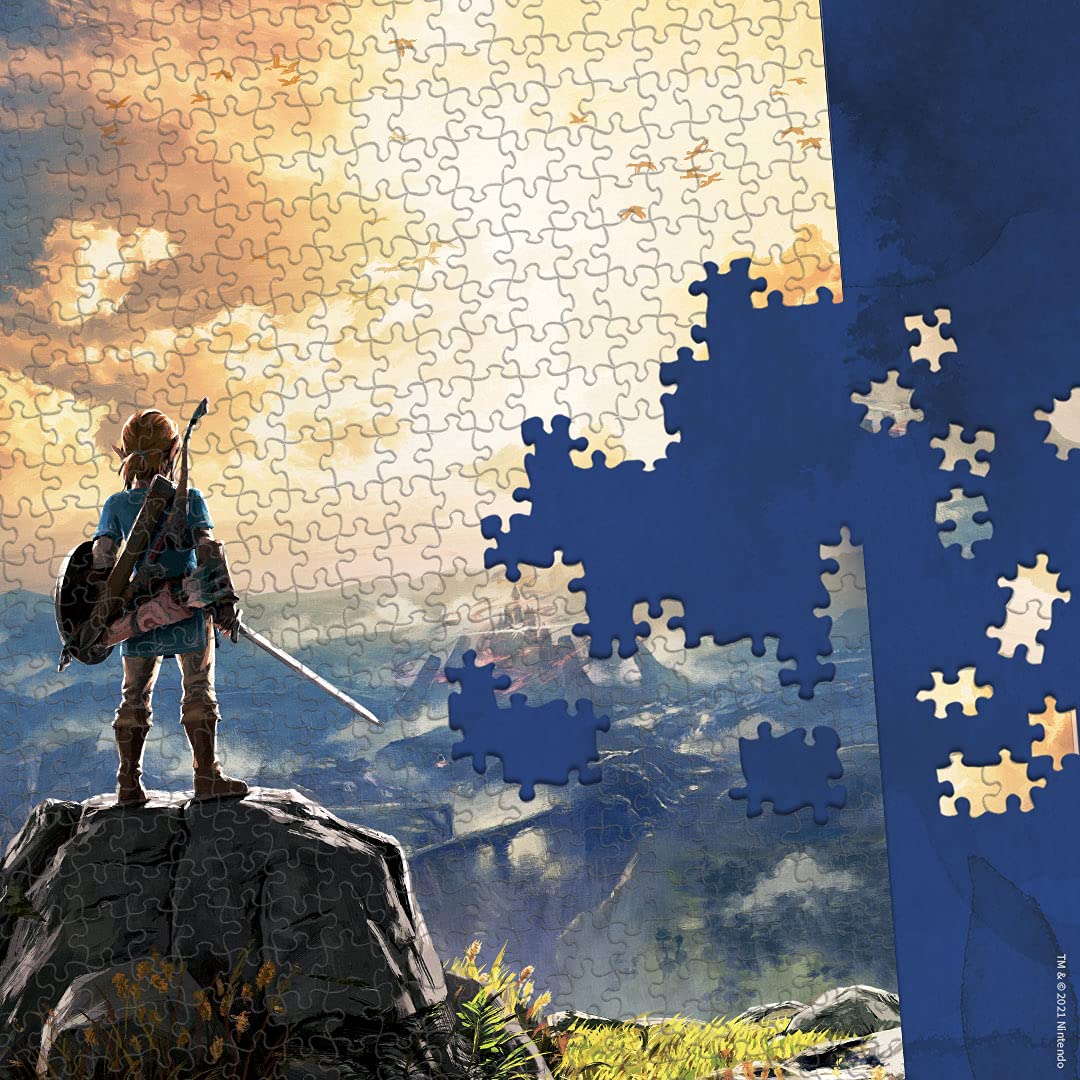 The Legend Of Zelda 'Breath Of The Wild' 1000 Piece Jigsaw Puzzle Collectible Puzzle Featuring Link From The Legend Of Zelda Video Game Officially Licensed Nintendo Merchandise