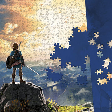 The Legend Of Zelda 'Breath Of The Wild' 1000 Piece Jigsaw Puzzle Collectible Puzzle Featuring Link From The Legend Of Zelda Video Game Officially Licensed Nintendo Merchandise