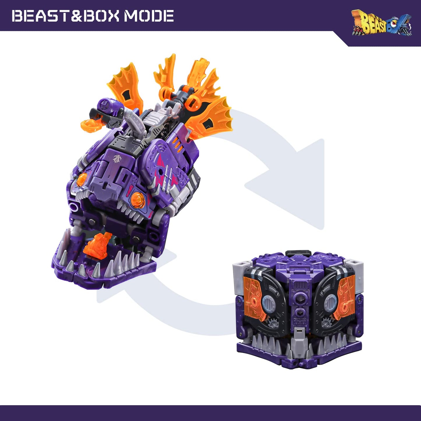 52Toys Deformation Toy Beastbox Series Bb-42Kr Kharon, Robot Deformation Toys For 8 Year Old Boy Gift, Fish Action Figures