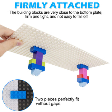 Borola Classic Baseplates Building Brick -10 ''X 5'' ,Compatible With Most Major Brand Building Bricks, Used For Substrates For