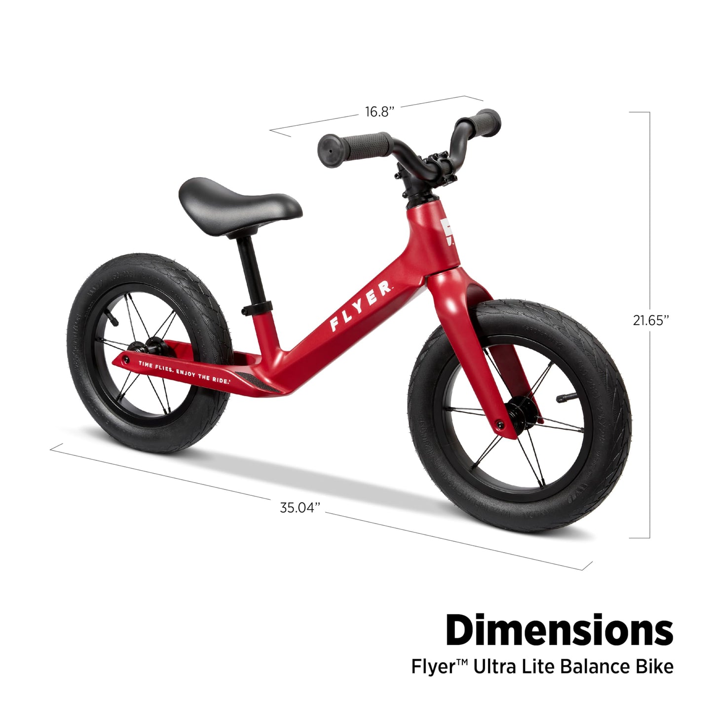 Radio Flyer Flyer Ultra Lite Balance Bike, Balance Bike, Red Toddler Balance Bike For Ages 1.5-5