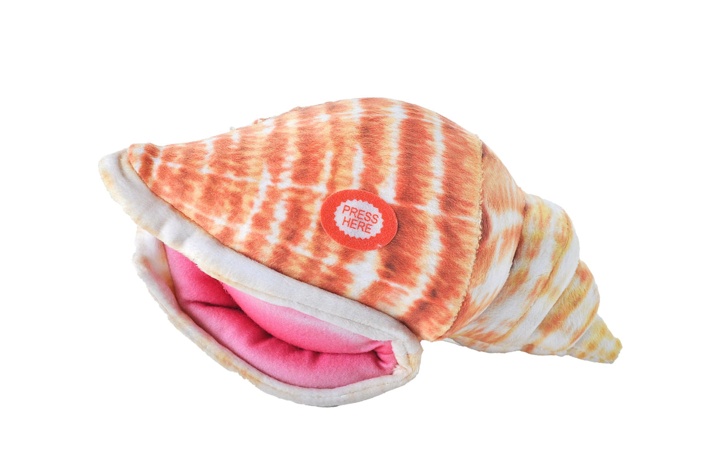 Wild Republic Wild Calls Conch Queen Shell, Stuffed Animal, 8 Inches, Plush Toy, Fill Is Spun Recycled Water Bottles