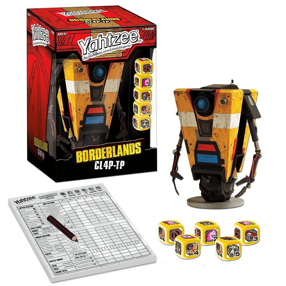 Usaopoly Yahtzee: Borderlands Cl4P-Tp Game