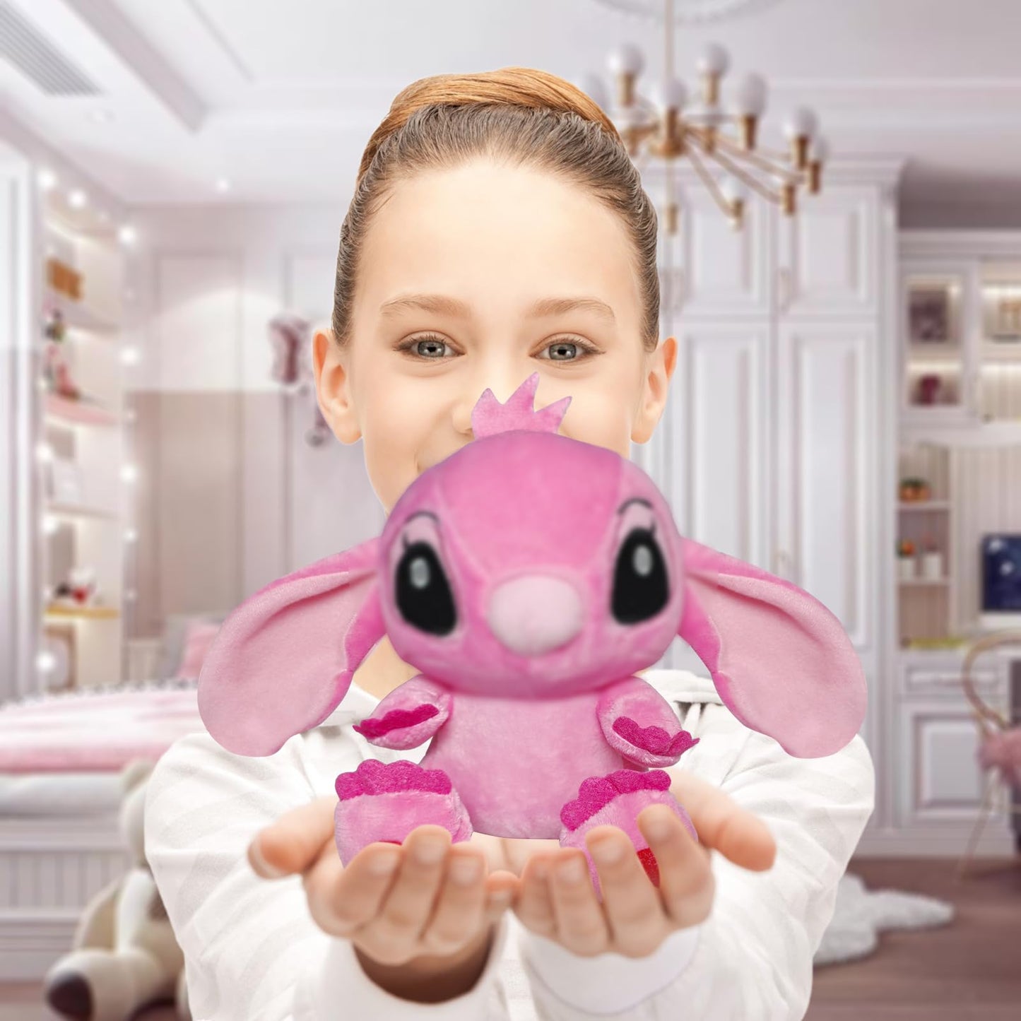 Henxing 8 Inch Stuffed Animal, Cartoon Plush Pillow, Cute Soft Plush Doll, Christmas Birthday Easter Gift For Kids Adults (Pink)